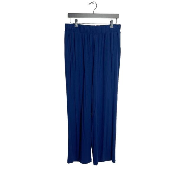 NWT Universal Standard jersey knit wide leg pants maritime blue 10 12 - Picture 7 of 7
